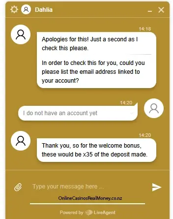 SkyCity chat support