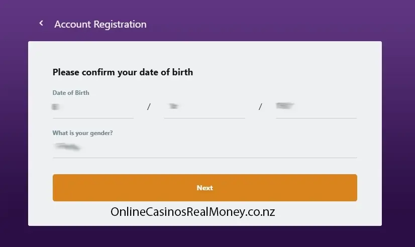 Date of birth and gender