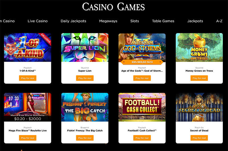 Playtech games at Casino.com